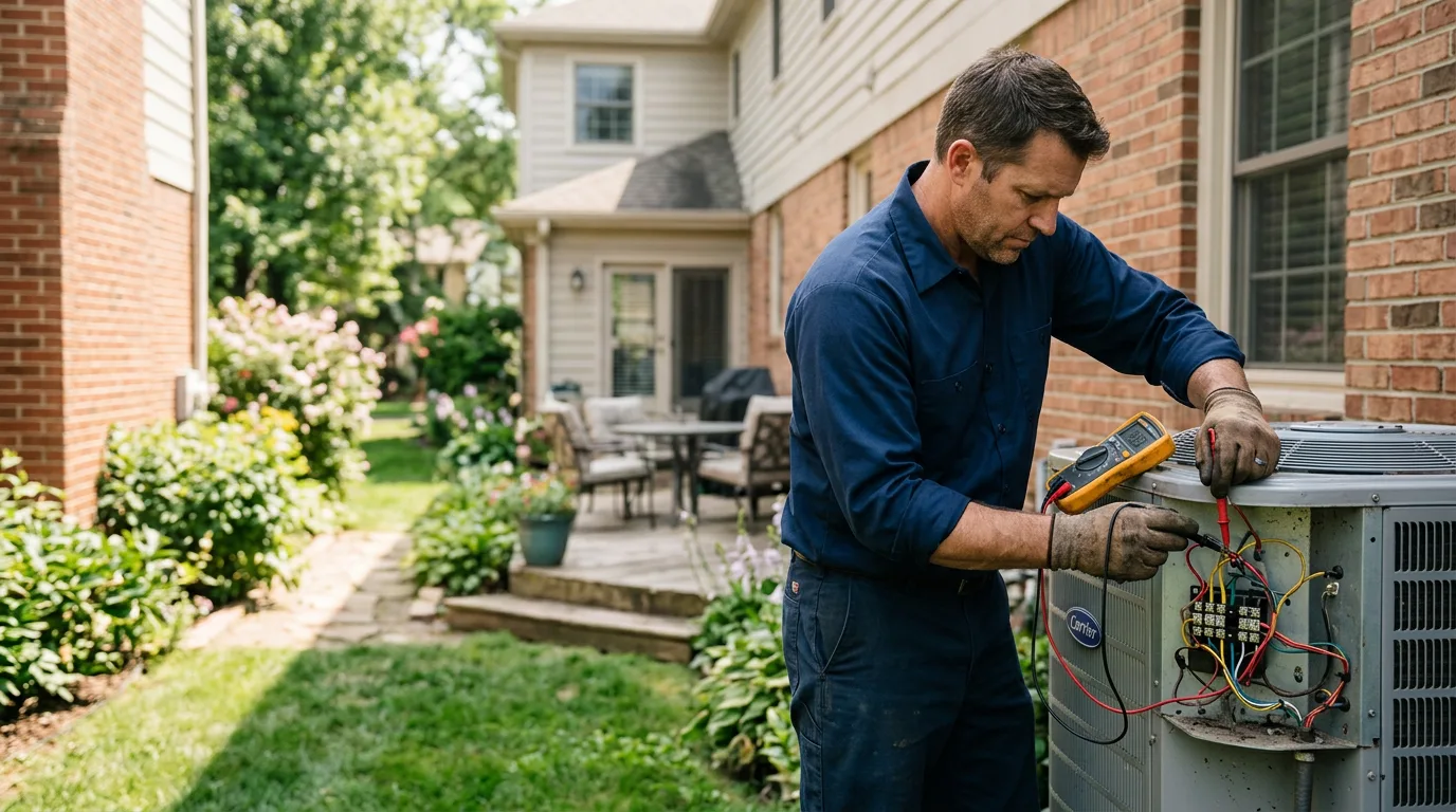 HVAC technician working near Marble Rock, IA